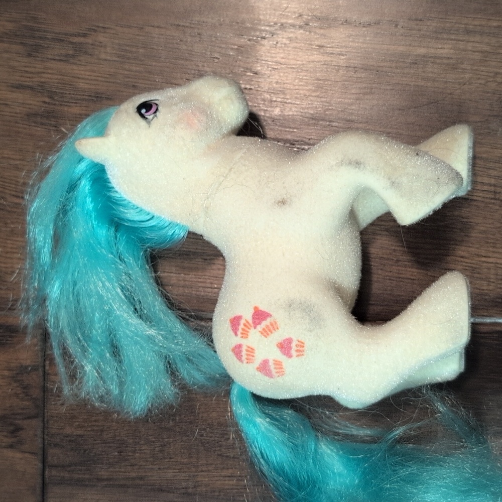 Vintage My Little Pony Flocked Cupcake